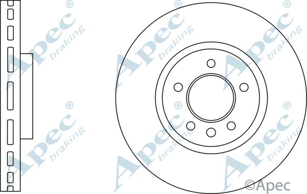 APEC BRAKING Jarrulevy DSK2883